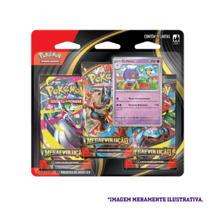 Pokemon TCG Mega Evolution - Three-Booster Blister - Drifloon_PTBR